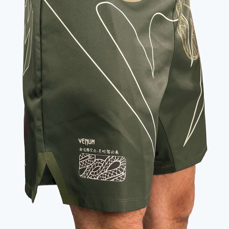 Spodenki treningowe męskie Venum Serpenti Fight khaki/bronze/ivory 6