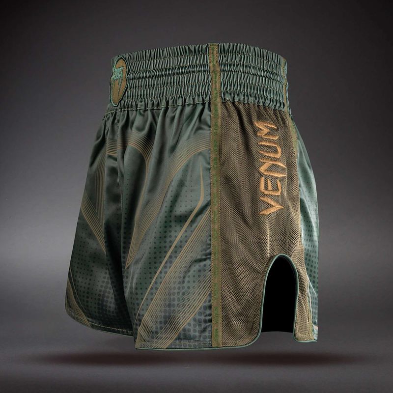 Spodenki treningowe Venum Stealth Muay Thai khaki/dark green 3