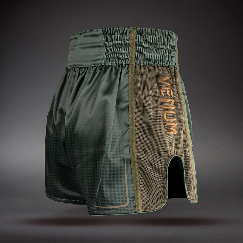 Spodenki treningowe Venum Stealth Muay Thai khaki/dark green 4