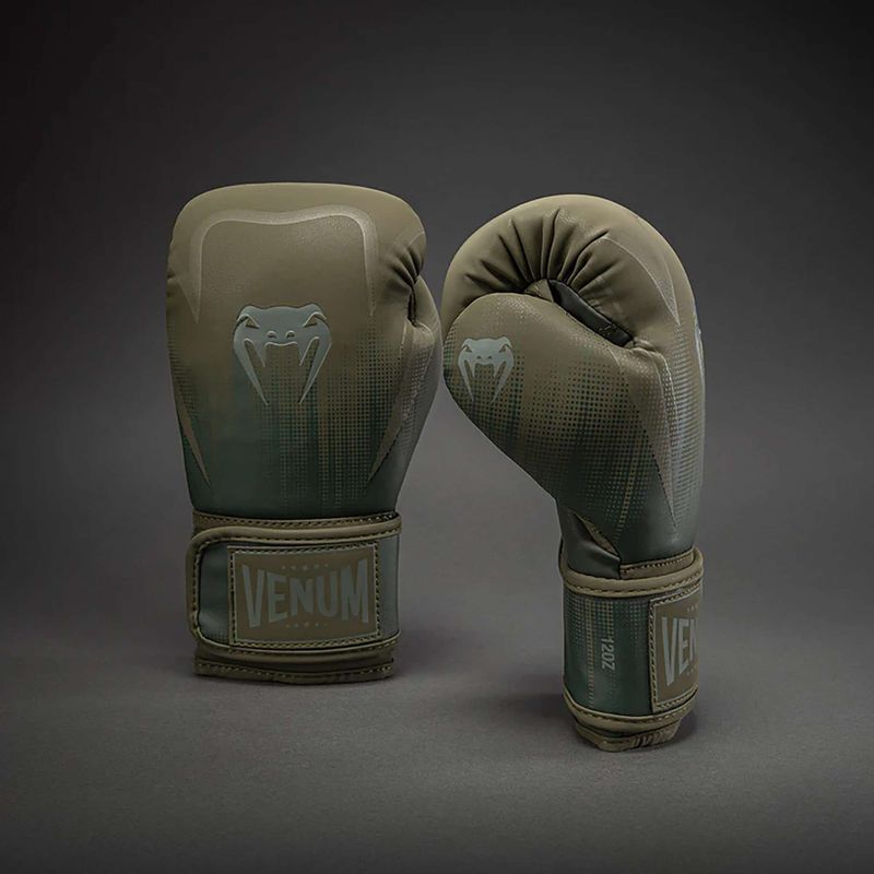 Rękawice bokserskie Venum Stealth Boxing khaki/dark green 2