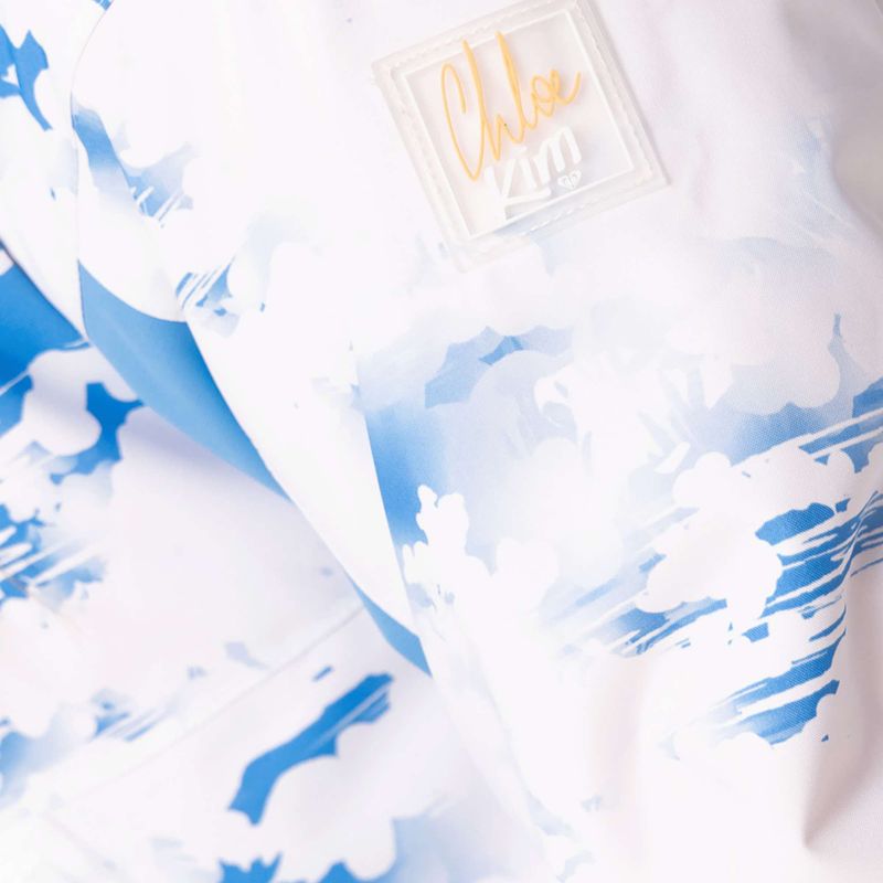 Kurtka snowboardowa damska ROXY Chloe Kim azure blue clouds 4