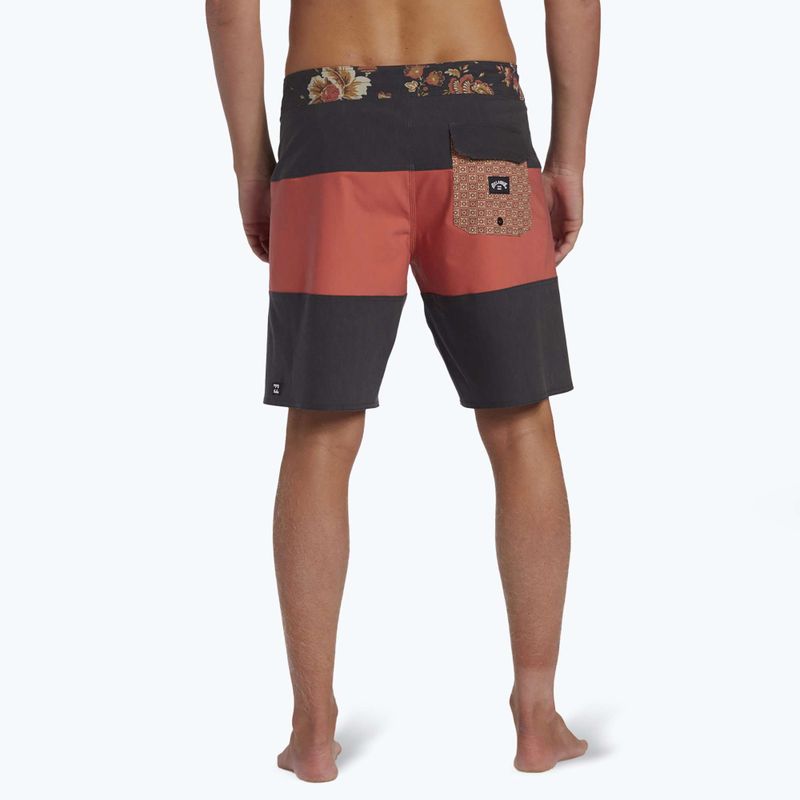 Szorty kąpielowe męskie Billabong Tribong Pro washed red 3