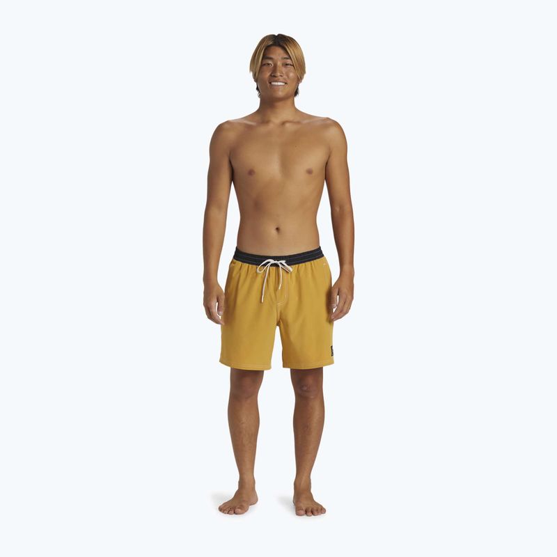 Szorty kąpielowe męskie Quiksilver Original Straight Leg 17" mustard 2