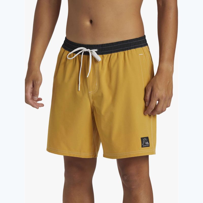 Szorty kąpielowe męskie Quiksilver Original Straight Leg 17" mustard 4