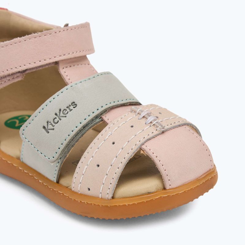 Sandały dziecięce Kickers Kick Bazar light pink/multicolor 7