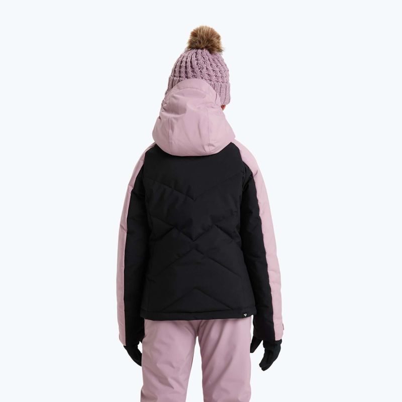 Kurtka snowboardowa dziecięca ROXY Snowsylva true black 3