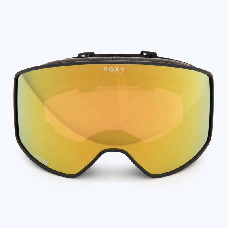 Gogle snowboardowe damskie ROXY Storm W black/clux ml pink gold 2