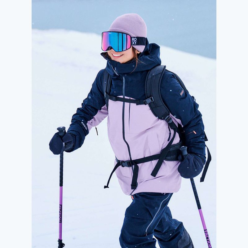 Gogle snowboardowe damskie ROXY Storm W black/clux ml pink gold 8