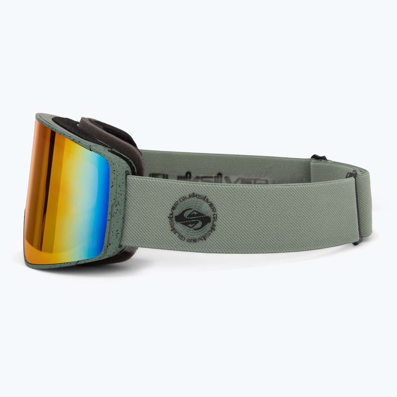 Gogle snowboardowe męskie Quiksilver Storm MG dark ivy/clux ml red 4