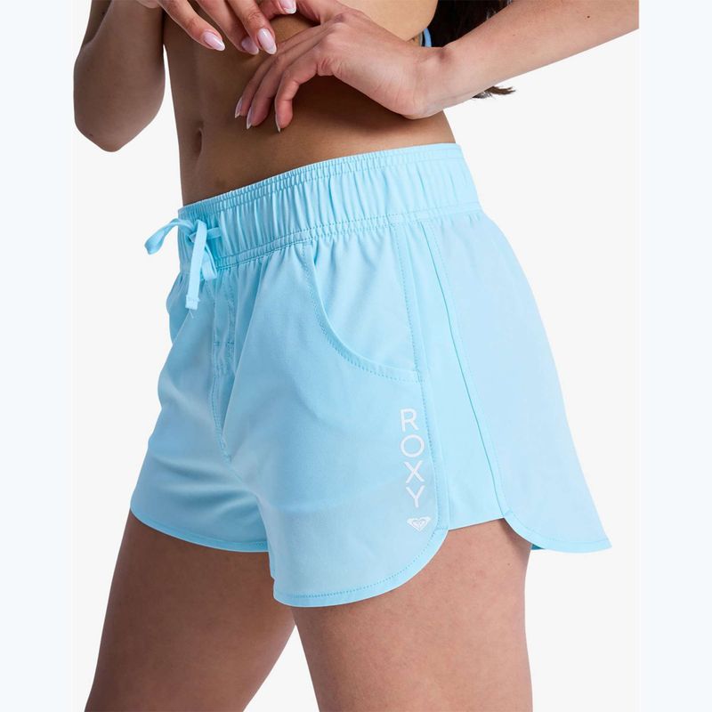 Szorty kąpielowe damskie ROXY Wave 2'' tanager turquiose 5