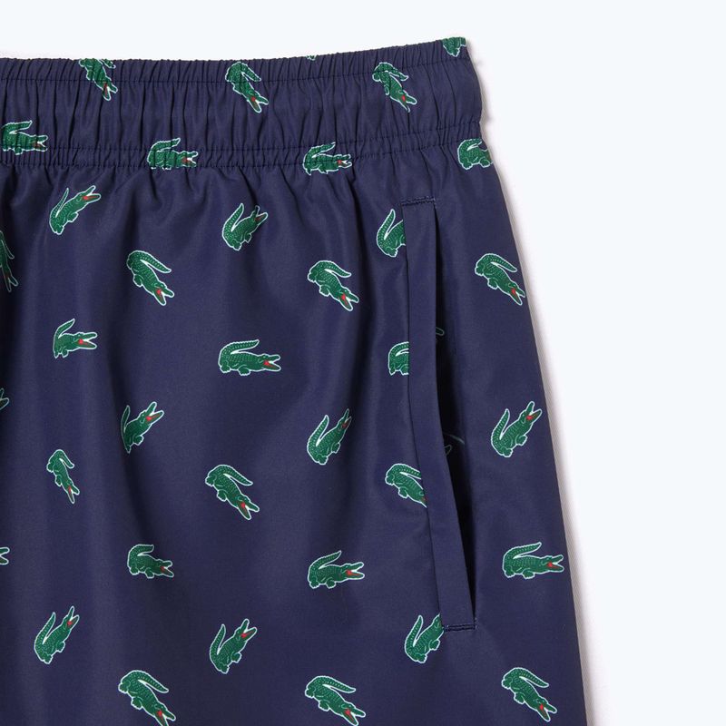 Szorty kąpielowe męskie Lacoste MH7188 navy blue/multico 7