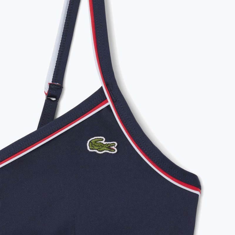 Góra od stroju kąpielowego Lacoste MF9993 navy blue/rill grenadine 3