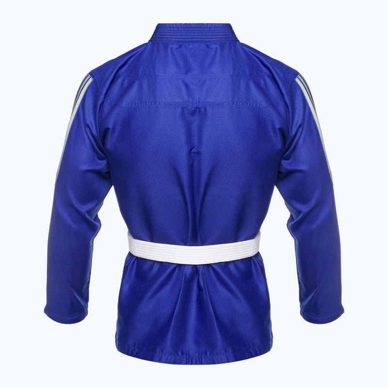 GI do brazylijskiego jiu-jitsu adidas Rookie blue/grey 3