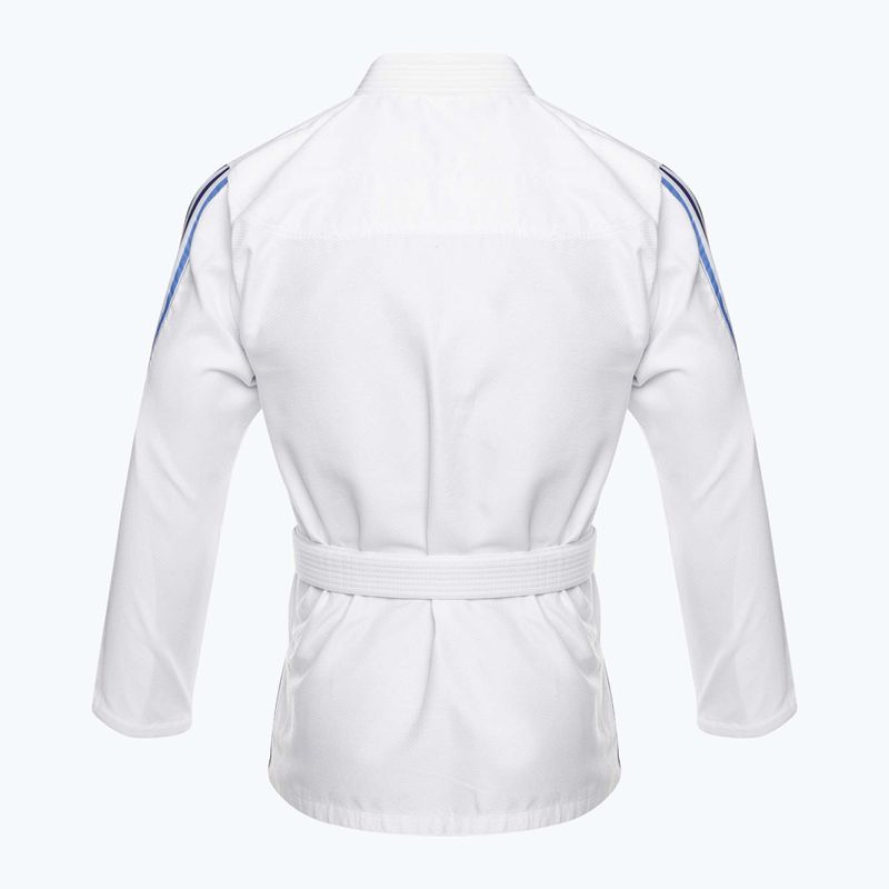 GI do brazylijskiego jiu-jitsu adidas Rookie white/gradient blue 3