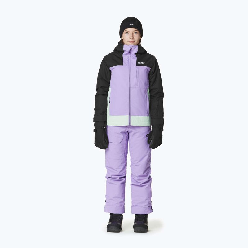 Kurtka narciarska dziecięca Picture Seady black/paisley purp /silt green 2