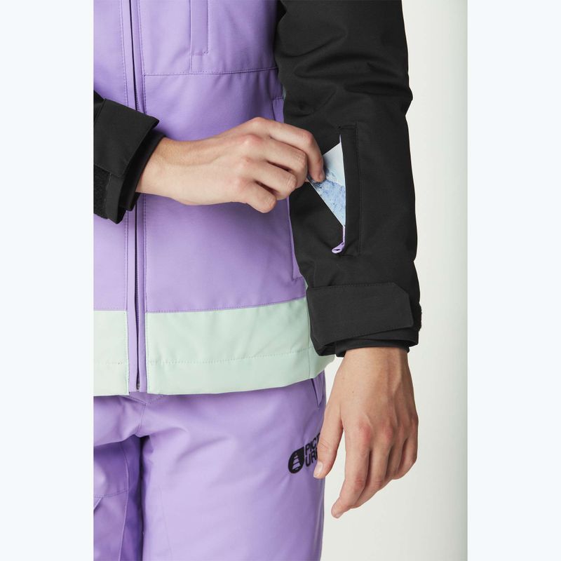 Kurtka narciarska dziecięca Picture Seady black/paisley purp /silt green 6
