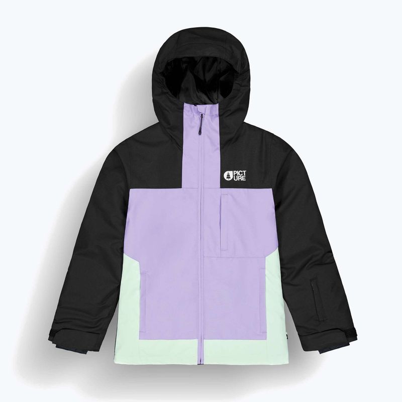 Kurtka narciarska dziecięca Picture Seady black/paisley purp /silt green 7