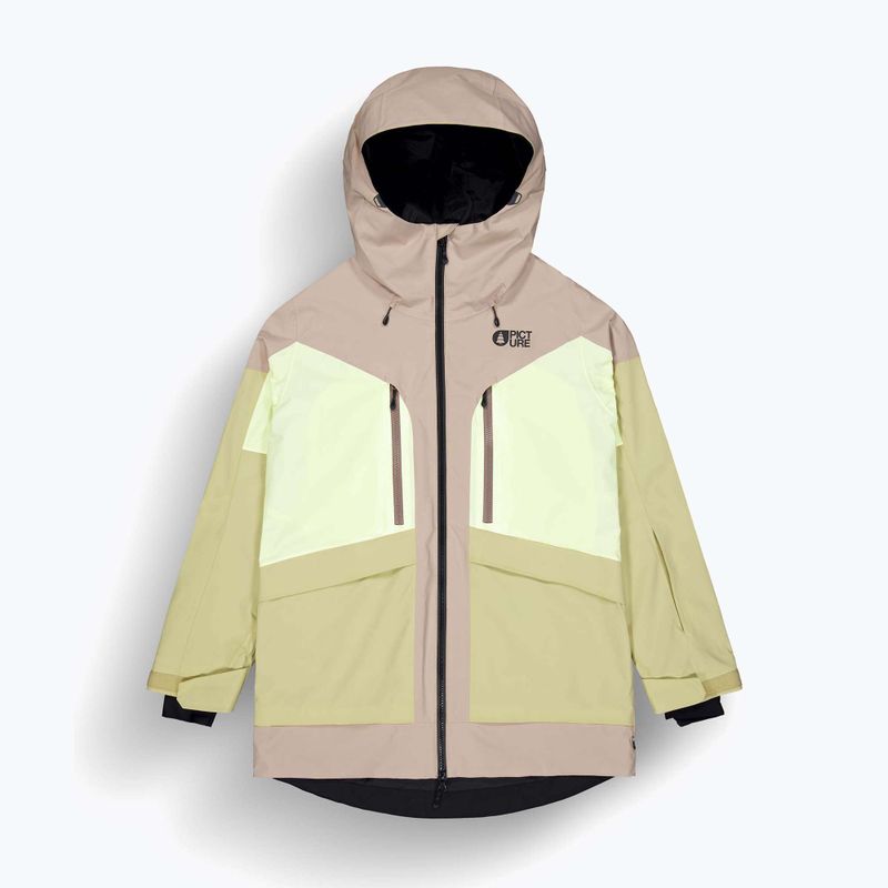 Kurtka narciarska damska Picture Haakon roebuck/lime/cream hemp 7