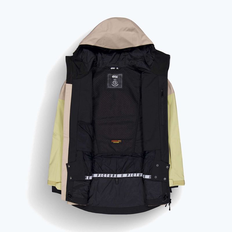 Kurtka narciarska damska Picture Haakon roebuck/lime/cream hemp 9