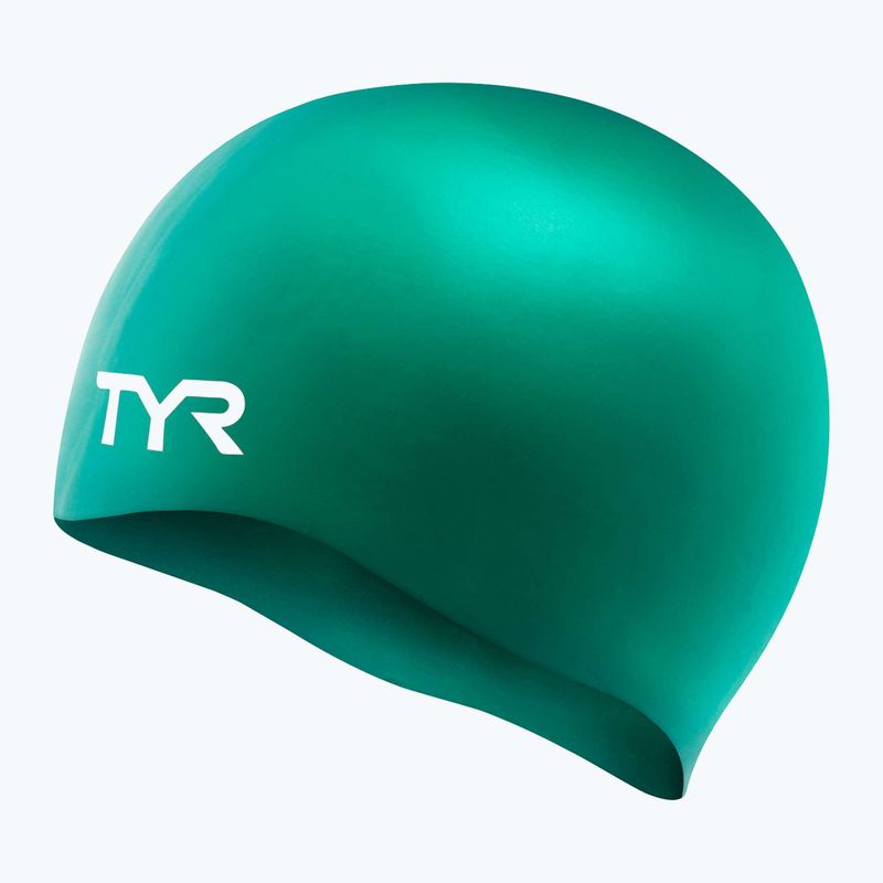 Czepek pływacki TYR Wrinkle Free Silicone green 3