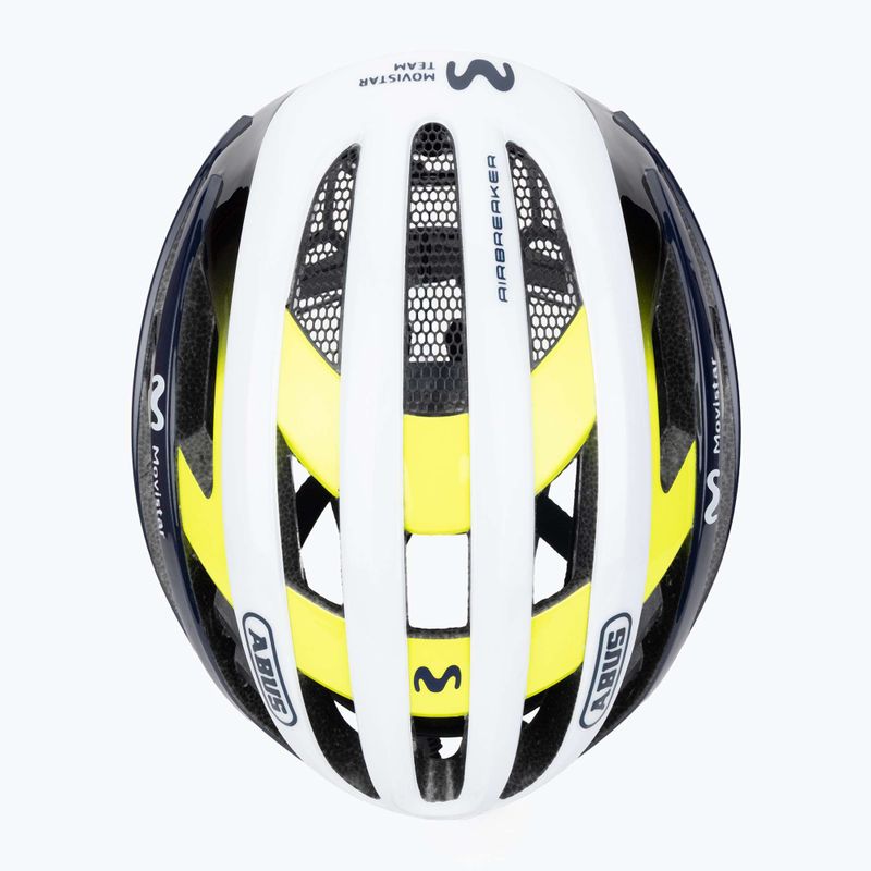 Kask rowerowy ABUS AirBreaker Movistar Team 24 navy/yellow/white 6