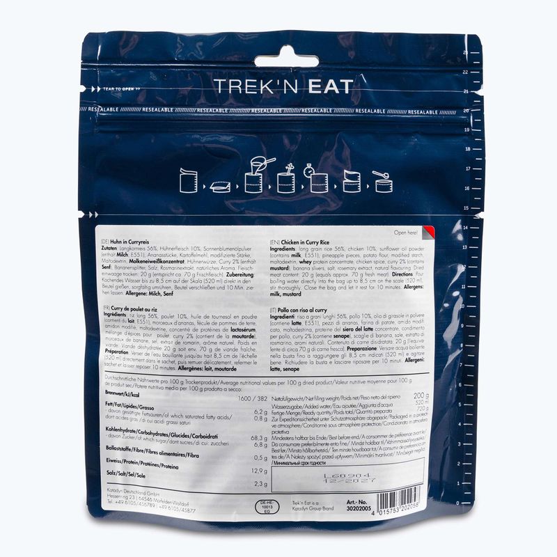 Żywność liofilizowana Trek'n Eat Kurczak w sosie curry z ryżem 200 g 2