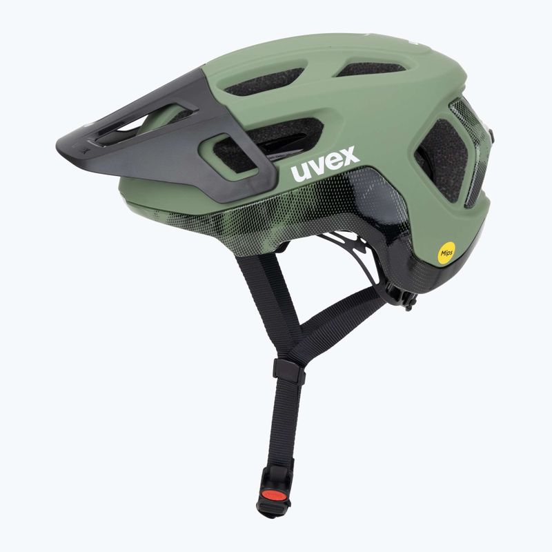Kask rowerowy UVEX React MIPS moss green/black matt 3