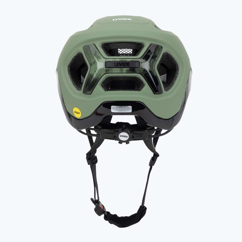 Kask rowerowy UVEX React MIPS moss green/black matt 4