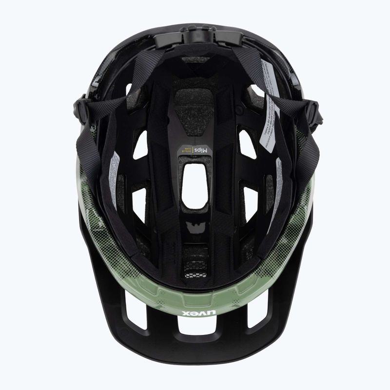Kask rowerowy UVEX React MIPS moss green/black matt 5