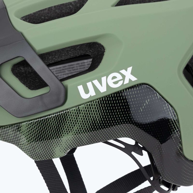 Kask rowerowy UVEX React MIPS moss green/black matt 7