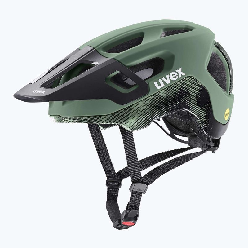 Kask rowerowy UVEX React MIPS moss green/black matt 8
