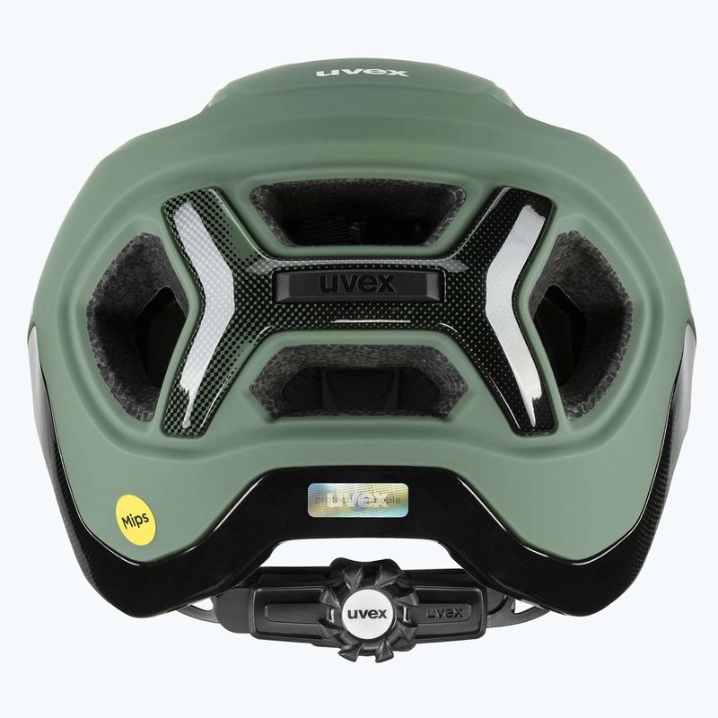 Kask rowerowy UVEX React MIPS moss green/black matt 10