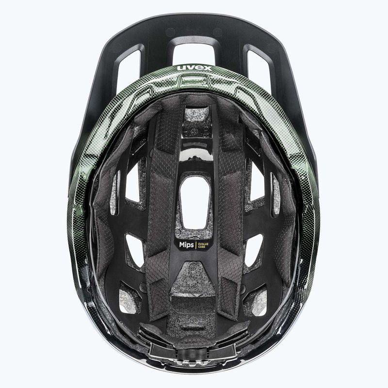 Kask rowerowy UVEX React MIPS moss green/black matt 11