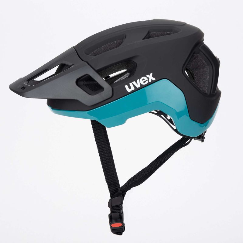 Kask rowerowy UVEX React black/teal matt 3