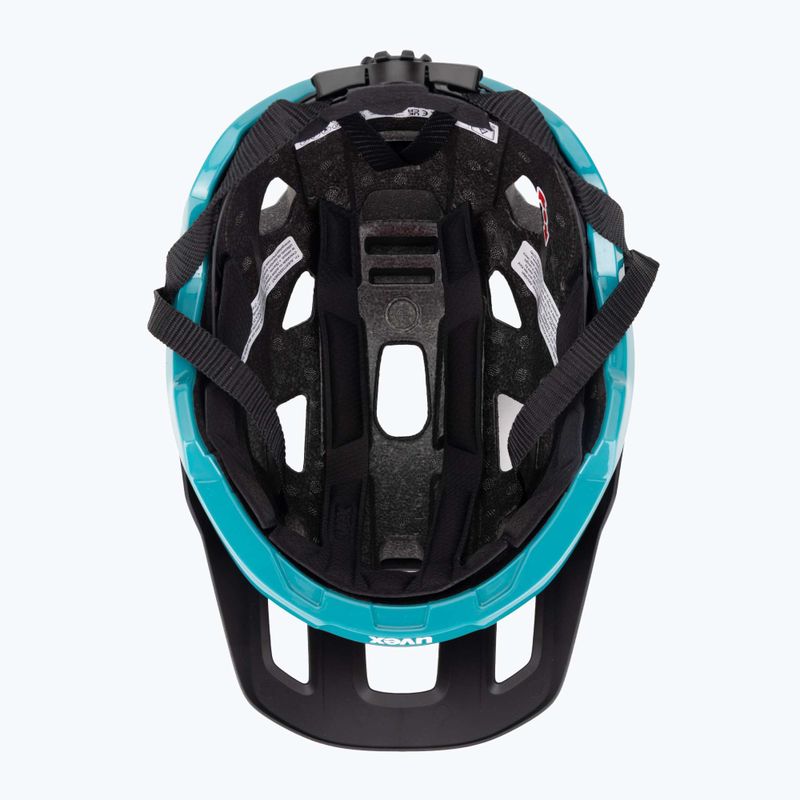 Kask rowerowy UVEX React black/teal matt 5