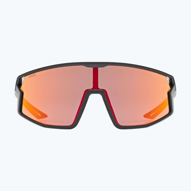 Okulary przeciwsłoneczne dziecięce UVEX Skyryse Jr black matt/mirror red 2