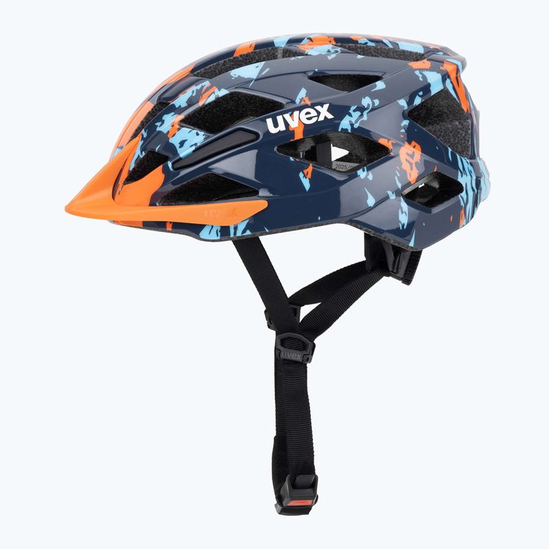 Kask rowerowy dziecięcy UVEX Air Wing 2 papaya/bubble blue 3