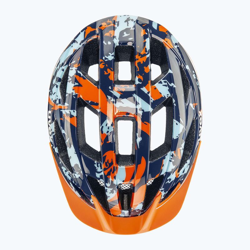 Kask rowerowy dziecięcy UVEX Air Wing 2 papaya/bubble blue 11