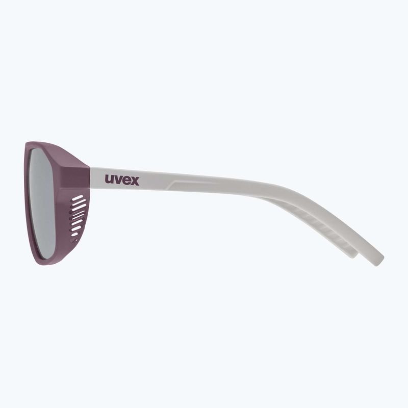 Okulary przeciwsłoneczne dziecięce UVEX Cosmic Jr cranberry/grey matt/mirror silver 5