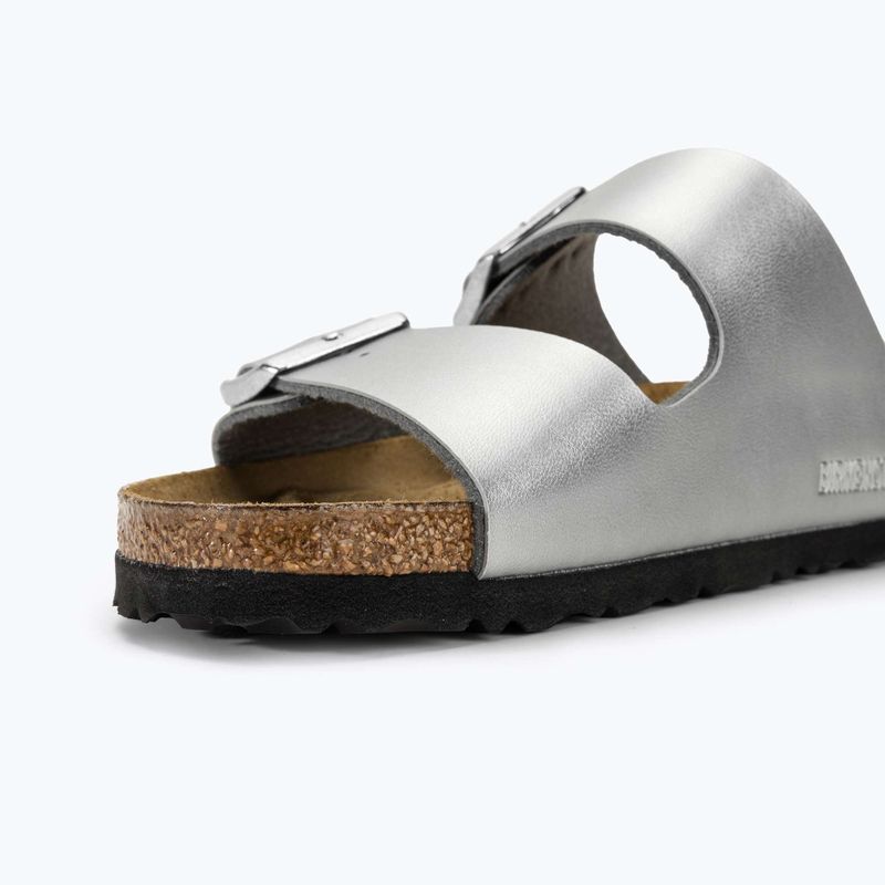 Klapki damskie BIRKENSTOCK Arizona BF Narrow silver 5