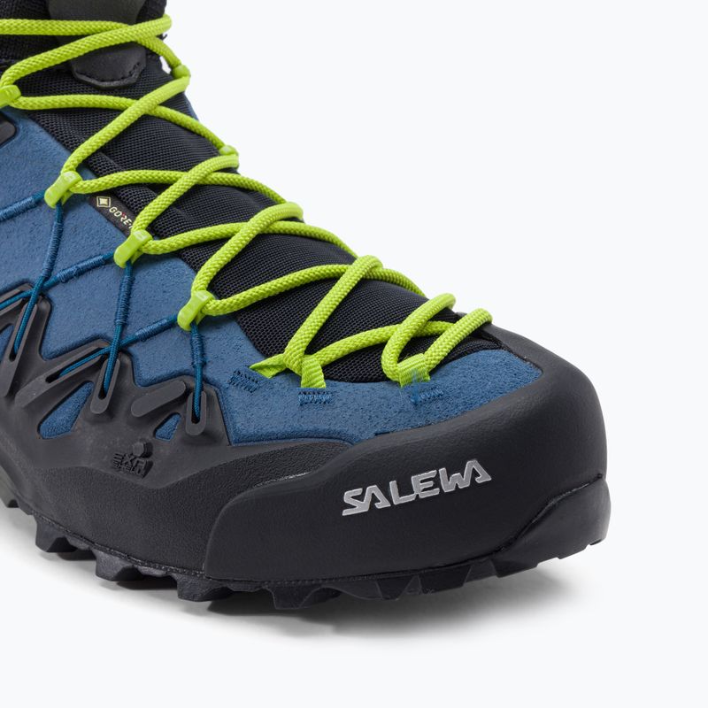 Buty podejściowe męskie Salewa Wildfire Edge Mid GTX poseidon/cactus 7