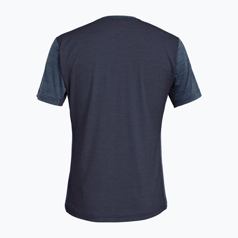 Koszulka trekkingowa męska Salewa Puez Hybrid 2 Dry premium navy melange 2