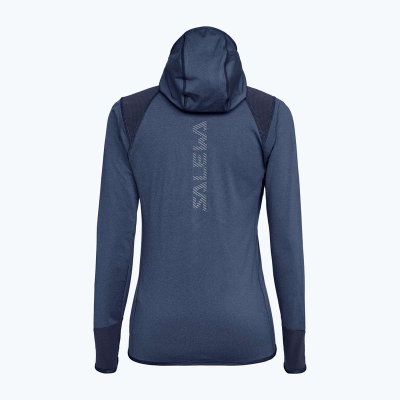 Bluza trekkingowa damska Salewa Agner Hybrid PL/DST FZ Hoody navy blazer melange 9
