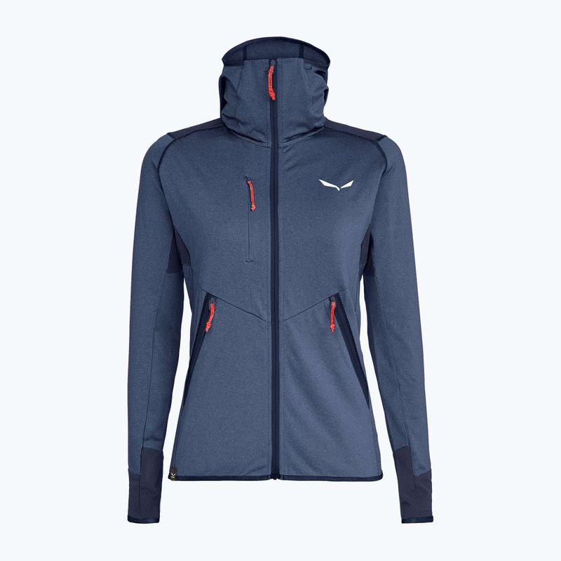 Bluza trekkingowa damska Salewa Agner Hybrid PL/DST FZ Hoody navy blazer melange 10