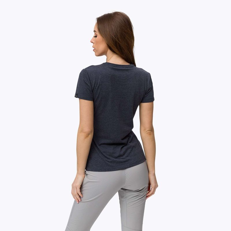 Koszulka trekkingowa damska Salewa Geometric Dry premium navy melange 3