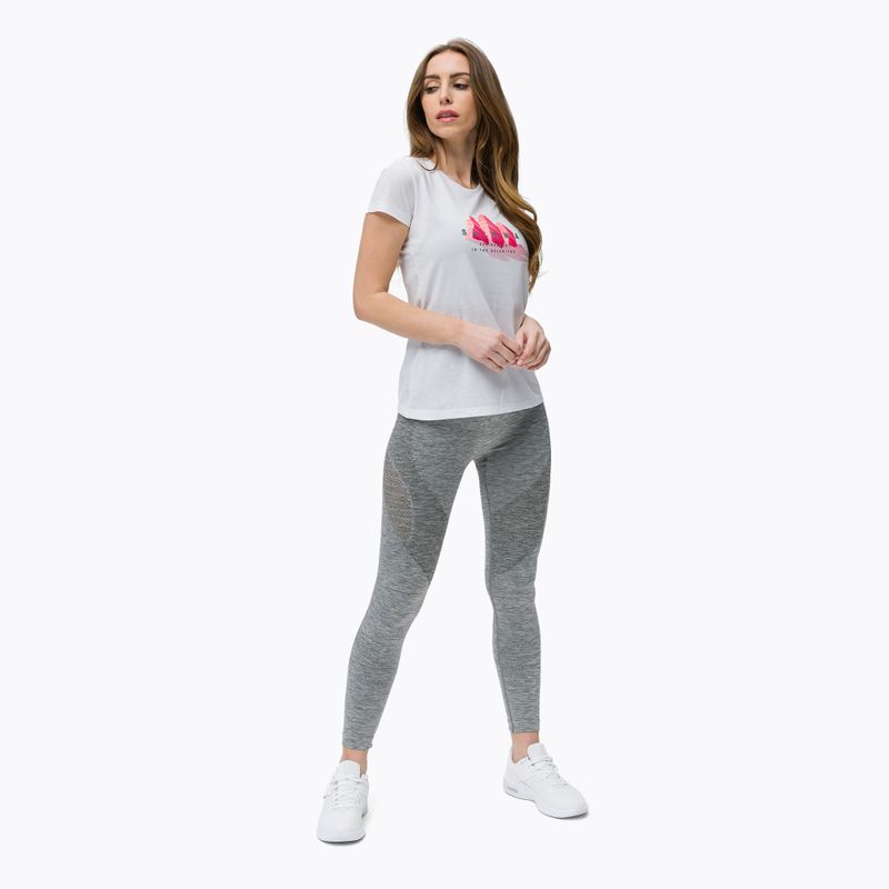 Koszulka trekkingowa damska Salewa Lines Graphic Dry optical white 2