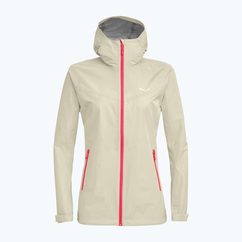 Kurtka przeciwdeszczowa damska Salewa Puez Aqua 3 PTX oatmeal/fluo coral 11
