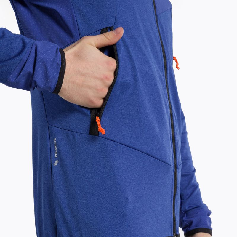 Bluza trekkingowa męska Salewa Agner Hybrid PL/DST FZ Hoody electric melange 4