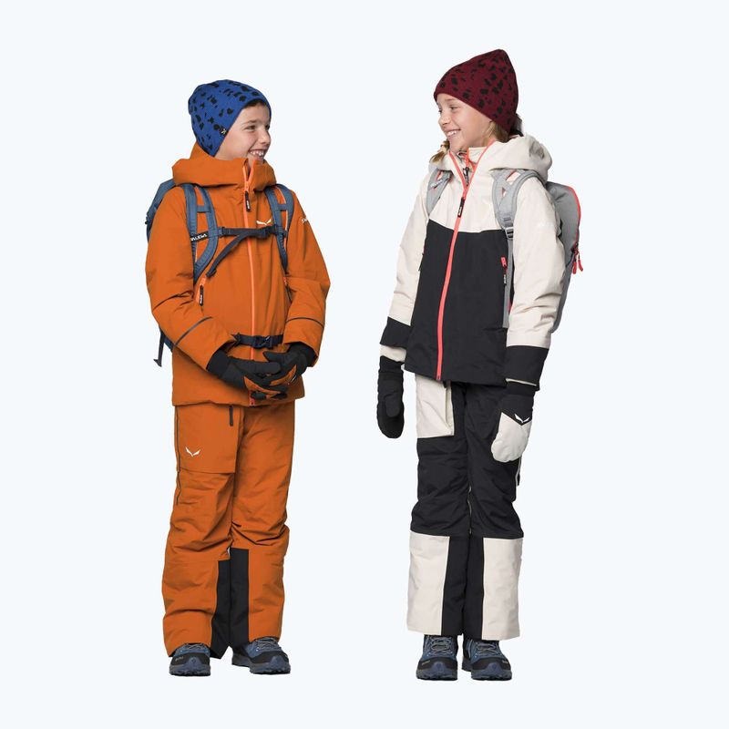 Kurtka narciarska dziecięca Salewa Sella PTX/TWR autumnal/fluo orange 10