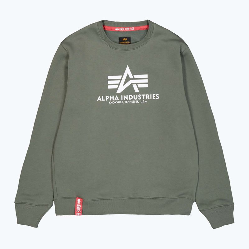 Bluza męska Alpha Industries Basic dark olive 7